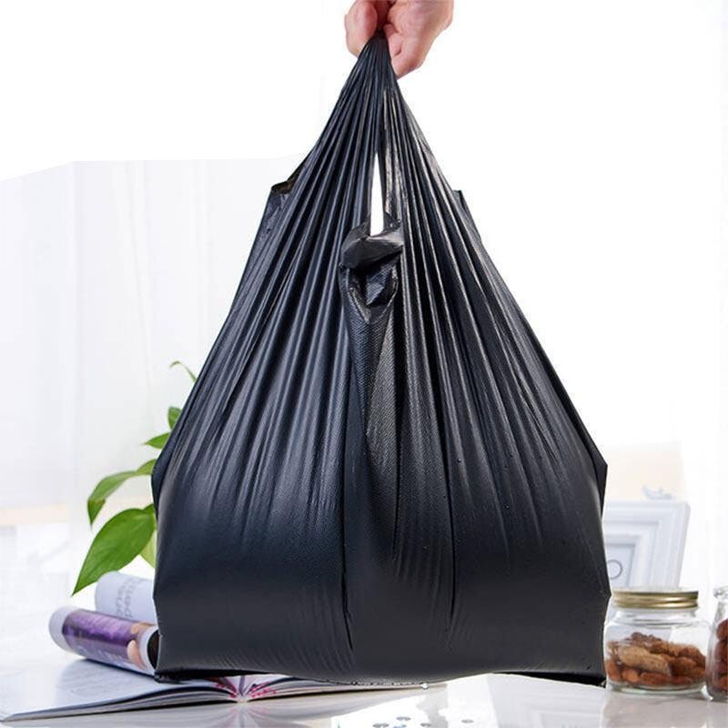 200 ชิ้น ถุงขยะหูหิ้ว ขนาด 32x52 เซนติเมตร ผลิตเม็ดพลาสติก PE บางแต่เหนียว 1 ม้วนมี 40 ใบ ถุงขยะหูหิ้ว ถุงขยะ - รูปที่ 6