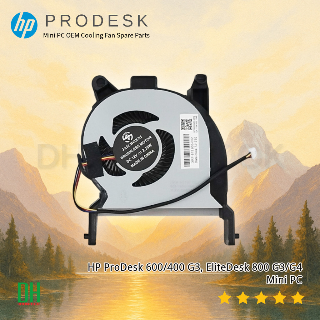พัดลมระบายความร้อน HP ProDesk 600/400 G3, EliteDesk 800 G3/G4 Mini PC - อะไหล่ OEM คุณภาพสูง DH NOTE