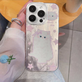 สร้อยข้อมือแมวดำตลกน่ารักนุ่ม เคสไอโฟน11 15 16 13 12 14 Pro Max 8Plus 7Plus XR 16 7 8 Plus 16 11 Pro X XS MAX SE 2020