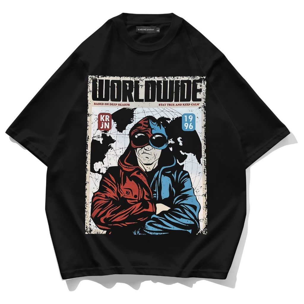 เสื้อยืด / OVERSIZED MENS DISTRO OVERSIZE T-SHIRT / OVERSIZED SHORT-SLEEVED T-SHIRT