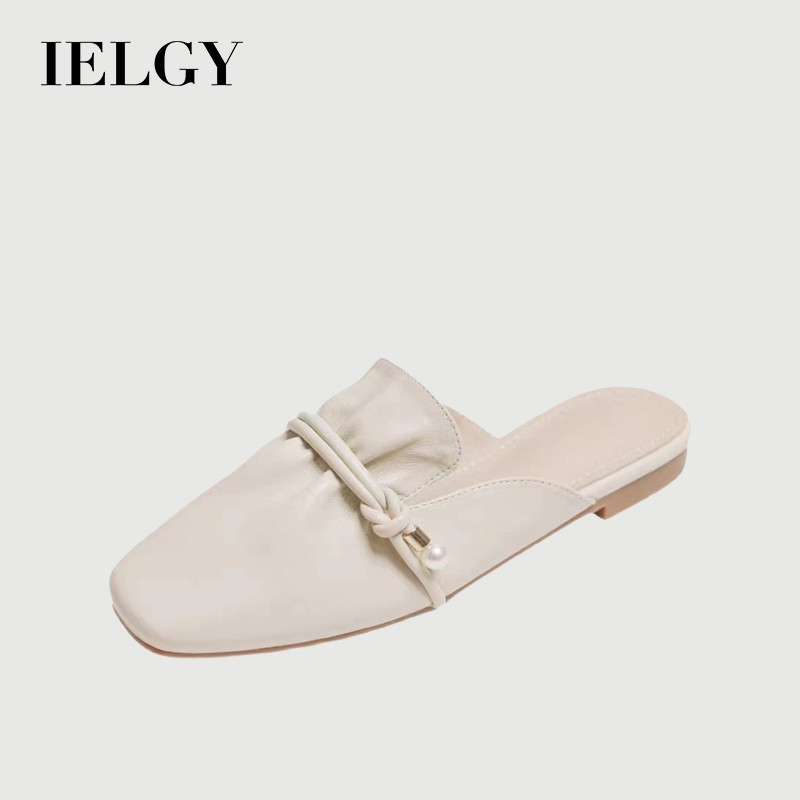 อิลกี้ รองเท้าสลิปออนแบบมีส้นสไตล์ฝรั่งเศสสําหรับผู้หญิง