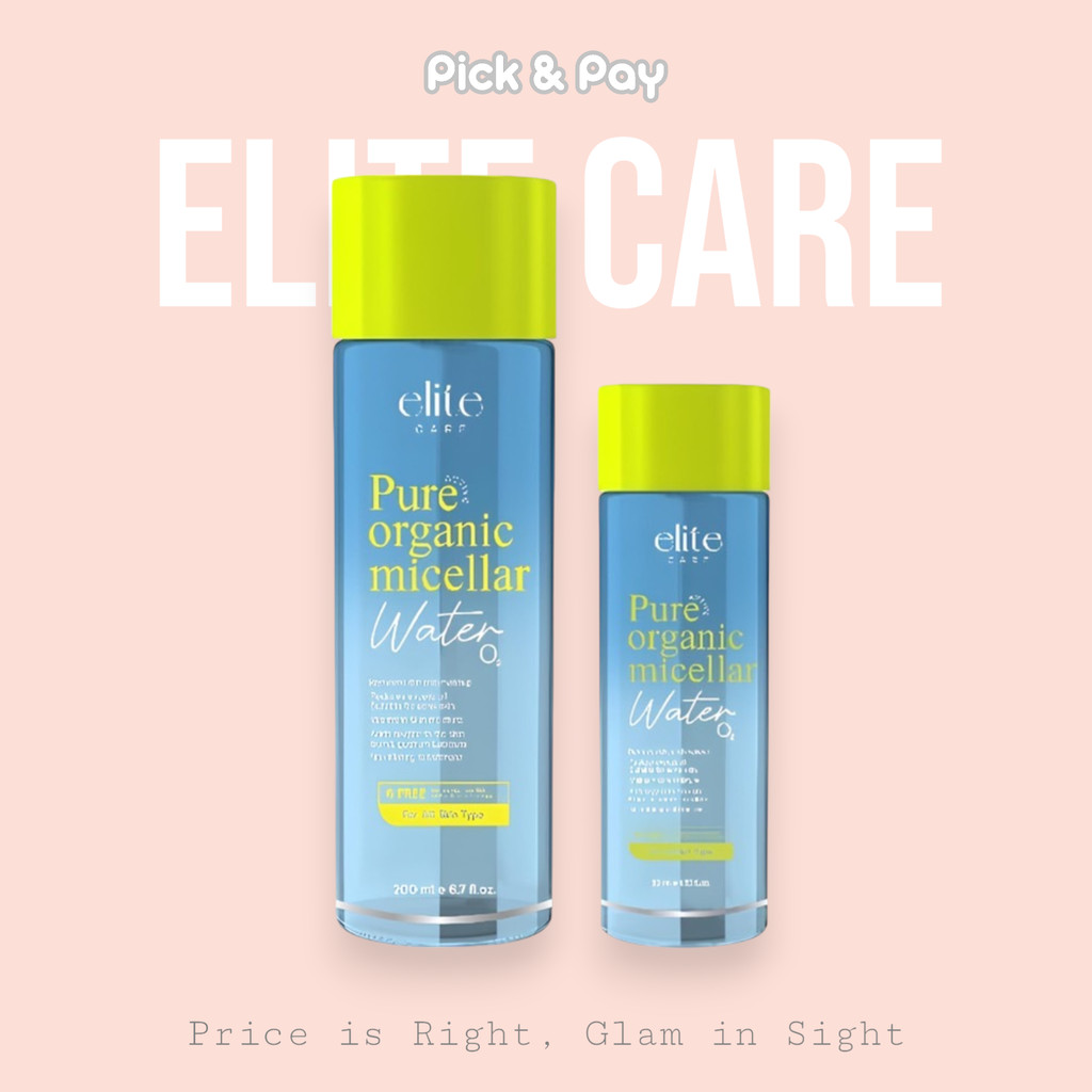 Elite care คลีนซิ่ง เช็ดทำความสะอาดเครื่องสำอาง Micellar Water Cleansing