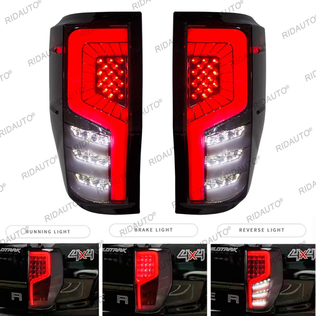 ฮาโลเจนไฟท้าย LED ด้านหลังการปรับเปลี่ยนกลับหยุดโคมไฟ Refit สําหรับ FORD RANGER 2012 2015 2018 2021 