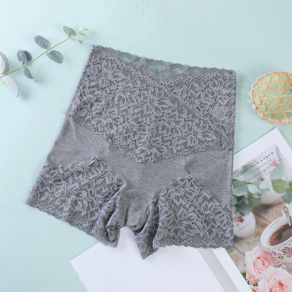 เซปเบอร์ ลูกไม้กางเกงนิรภัย,ตาข่ายโปร่งใสดอกไม้กางเกงขาสั้นไม่มีรอยต่อ,หวานเอวสูงชุดชั้นในท้องควบคุมสุภาพสตรี เลกกิ้ง กางเกงขาสั้นสุภาพสต - รูปที่ 6