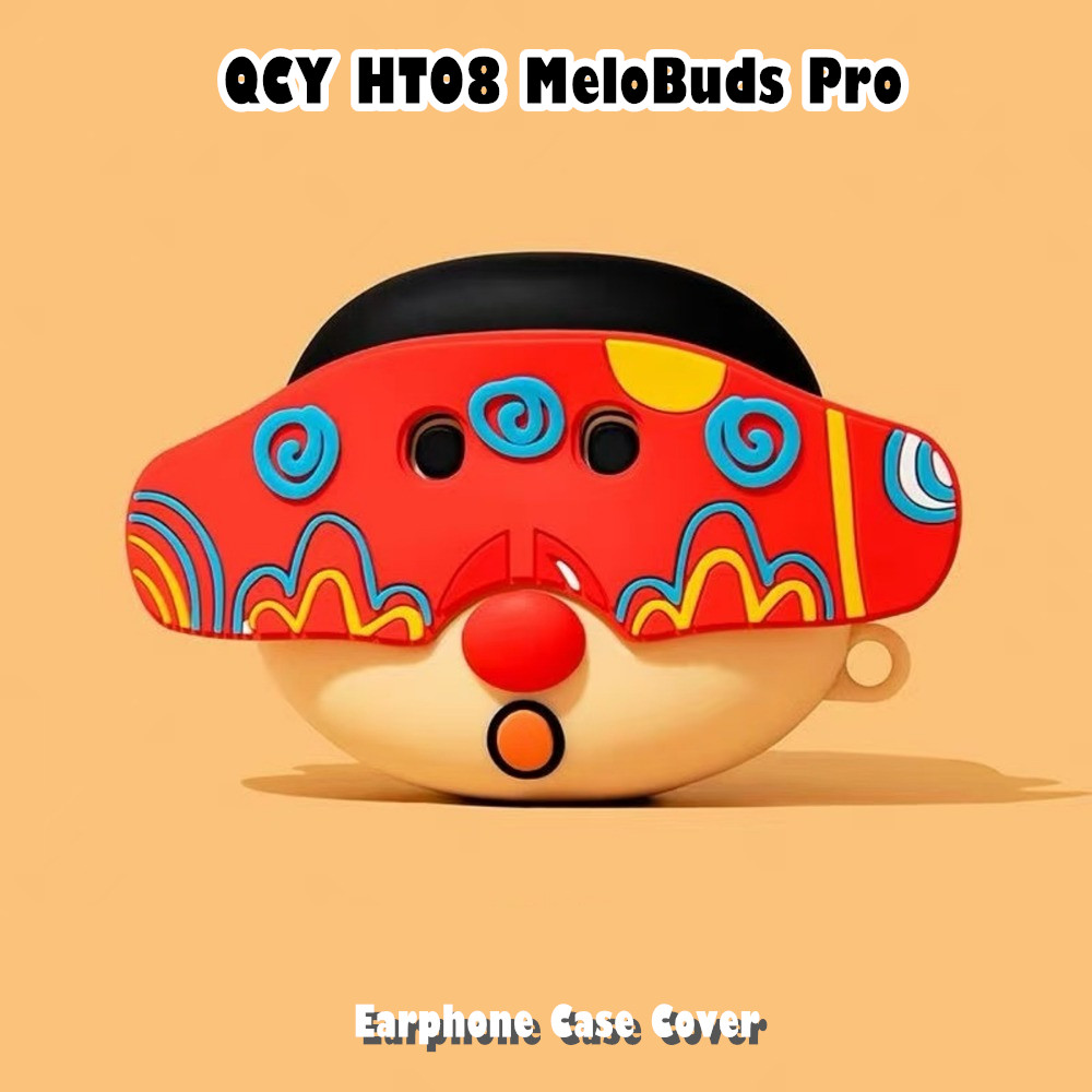 จัดส่งรวดเร็ว สําหรับ QCY HT08 MeloBuds Pro Case Casing Soft Silicone Headphone Case Creative Cartoo