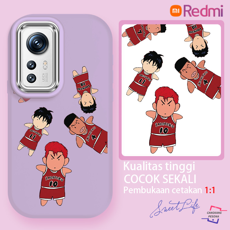Hot-blooded บาสเกตบอลอะนิเมะ "Slam Dunk" Xiangbei รุ่น Q ของห้าสําหรับ Redmi 13 A3 Poco C61 M6 4G 12