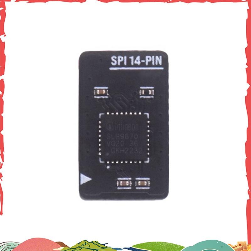 Super TPM 2.0 โมดูล SPI 14-PIN TPM 2.0 โมดูลรักษาความปลอดภัยสําหรับ TPM 2.0 การเข้ารหัส Security โมด