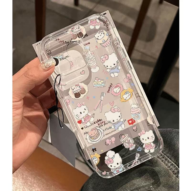 ขนม Hello Kitty สําหรับ iphone 14 16 12 13 11 15 13PRO 15PRO 15PROMAX 16PROMAX 13PLUS 15PLUS X/XS XS