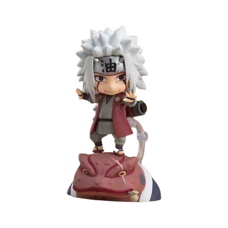 Naruto Nendoroid 886 Jiraiya Shippuden รุ่น Q รูป Jiraiya และคางคก Fukasaku อะนิเมะรูปปั้นเครื่องประ