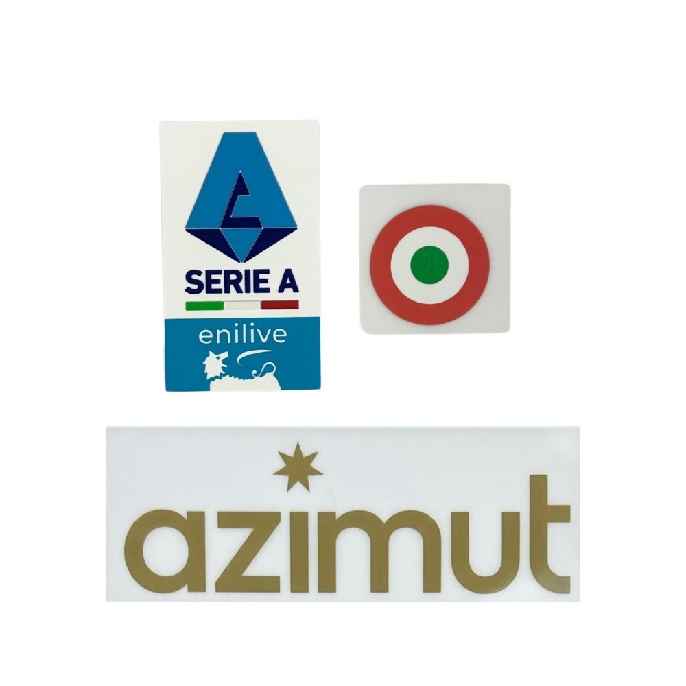 OFFICIAL Juventus 3rd 2024-25 Serie A Patch + Sleeve Sponsor