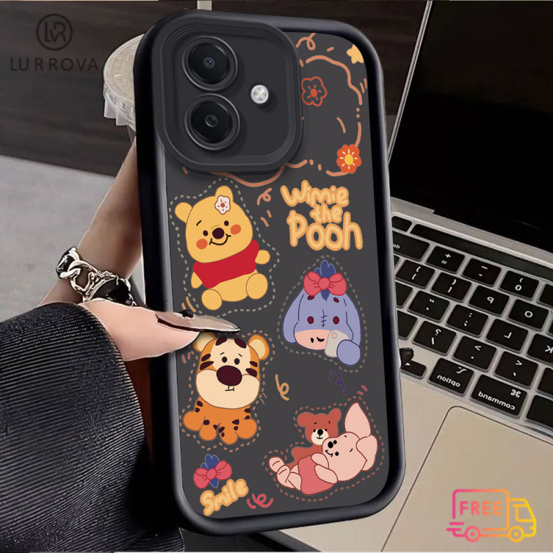 เคสโทรศัพท์ VIVO V40 V40 Pro Y03 Y19S Y28 V30 5G V29 V29E การ์ตูน Winnie The Pooh Park กันกระแทก TPU เคสโทรศัพท์