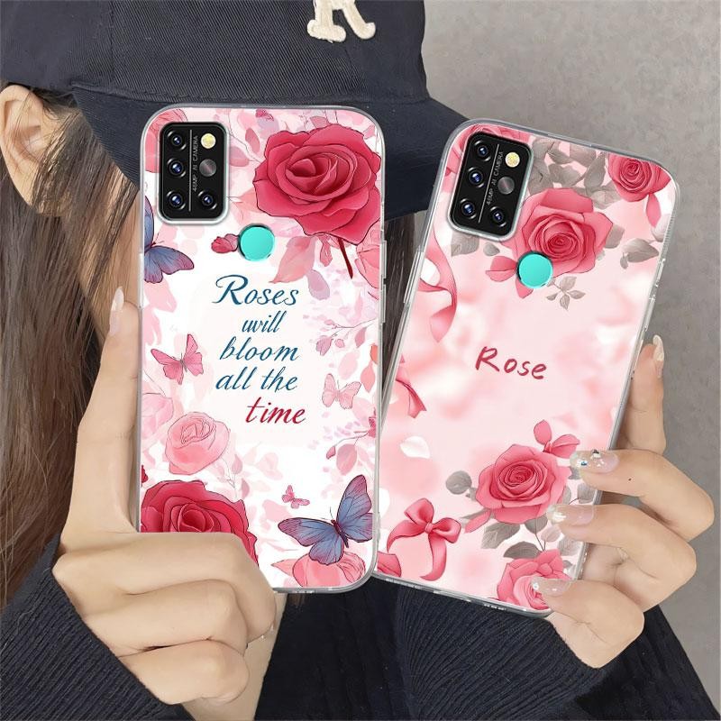 สําหรับ Umidigi A9 Pro กรณีหรูหราโปร่งใสซิลิโคนกันกระแทกนุ่มเคสโทรศัพท์สําหรับ Umidigi A9 Max Funda