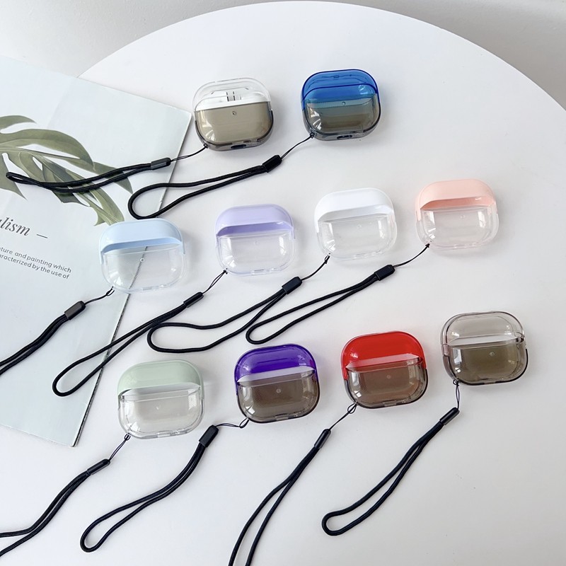 Ins Creative Splicing สีหูฟังฝาครอบป้องกันสําหรับ Samsung Galaxy Buds 3 หูฟังป้องกันกรณีสําหรับ Galaxy Buds 3 Pro shell พร้อมเชือกเส้นเล็ก