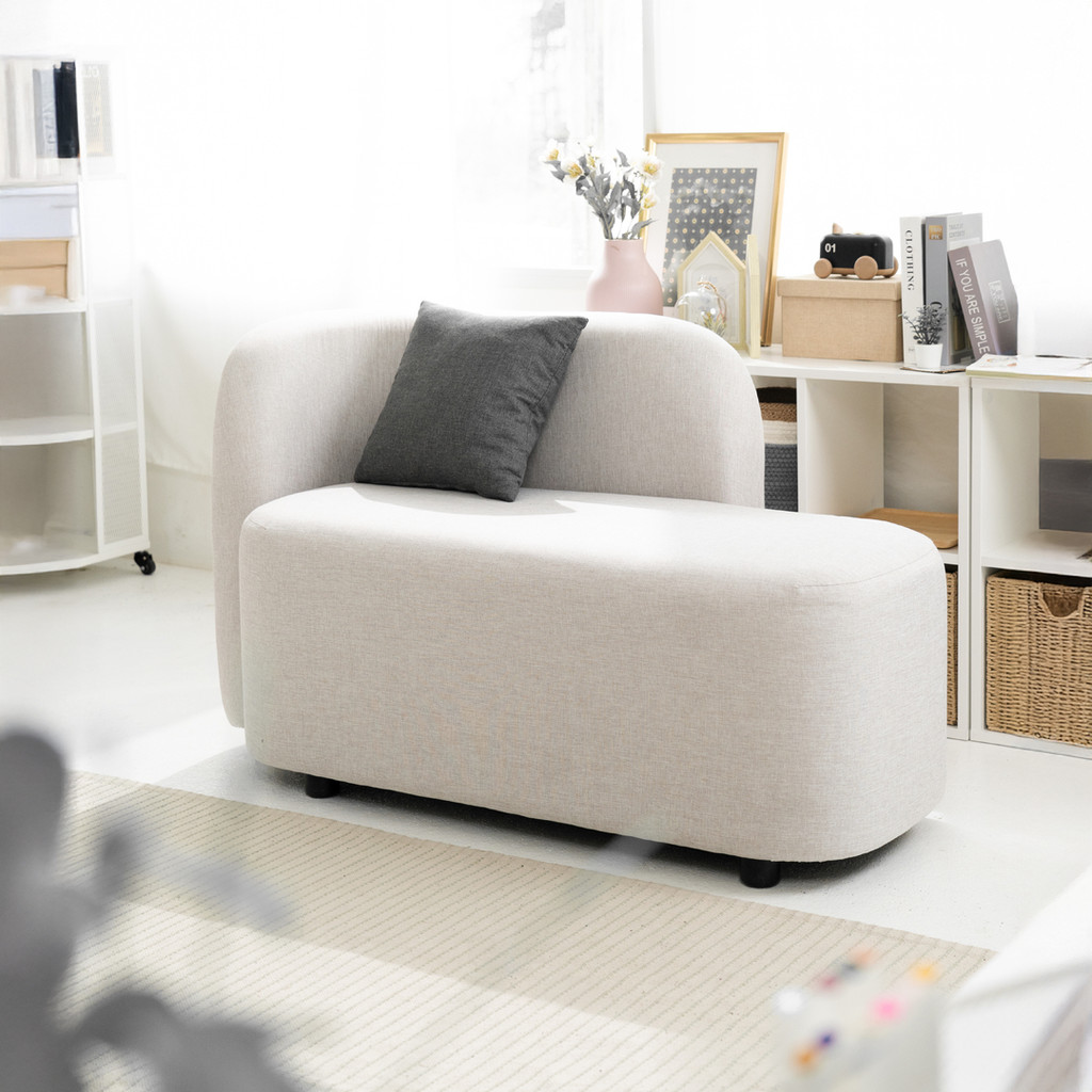 Koncept Furniture โซฟา 2 ที่นั่ง KC-PLAY รุ่น BEBE สีเทาอ่อน+หมอนอิงเทาเข้ม (135x68x78 ซม.)  แบรนด์ 
