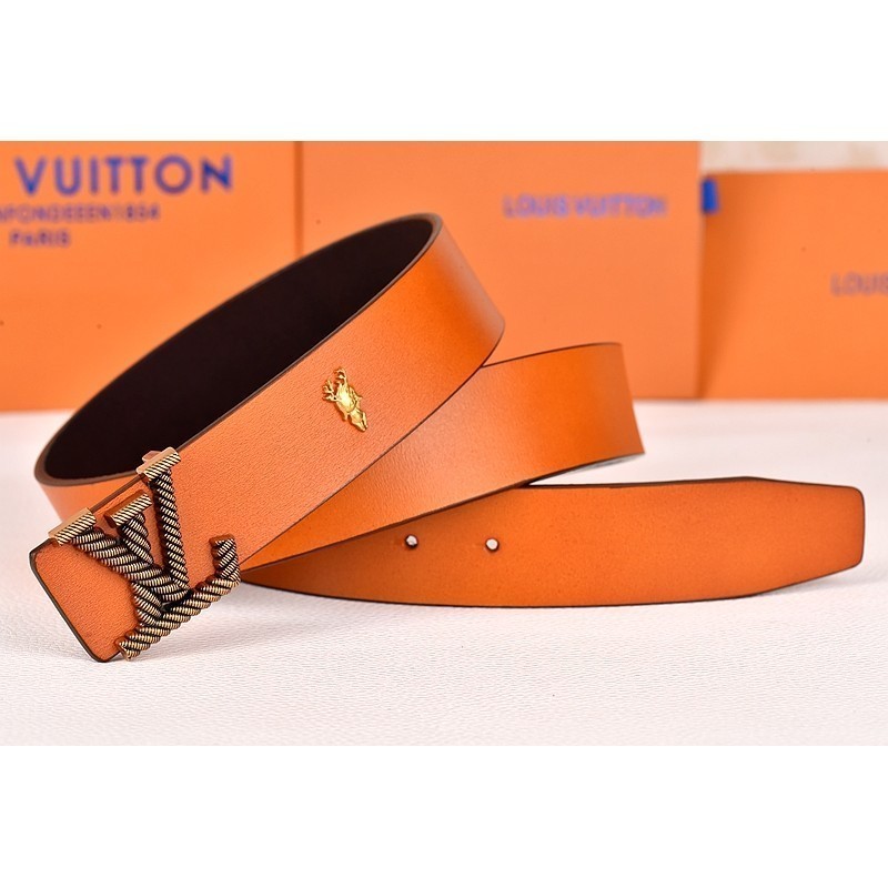 LV เข็มขัด เลเวล หัวเข็มขัดบิดสําหรับแป้งทอดแบรนด์หรูระดับไฮเอนด์ผู้ชาย