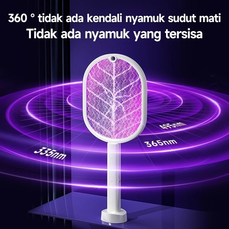 ไม้ช็อตยุงไฟฟ้า 3500V ไม้ช็อตยุง ไฟฟ้า ไม้ช๊อตยุงแบบ 2 โหมด ได้ทั้งตี และ ตั้งไว้ดักยุง ที่ดักยุง - 6