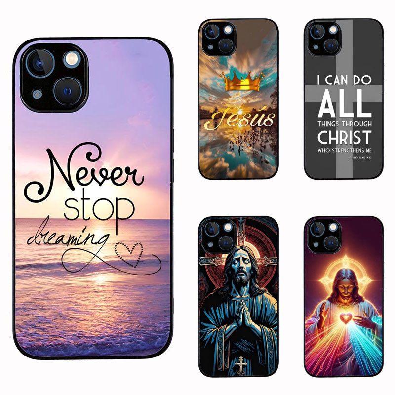 เคสโทรศัพท์สําหรับ Iphone 13 Jesus Christ Bible Verse 1 กันกระแทก