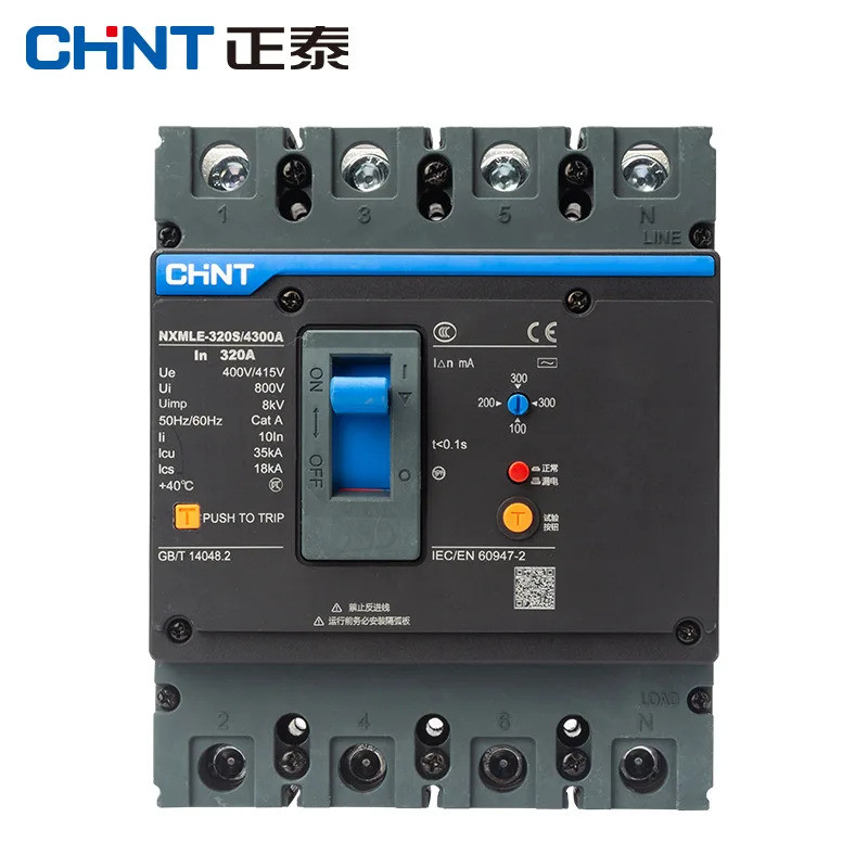 Chint Kunlun Series NXMLE พลาสติกรั่ว Circuit Breaker NXMLE-800S/4300A 800A 700A 3P 4P Voopoo R134a