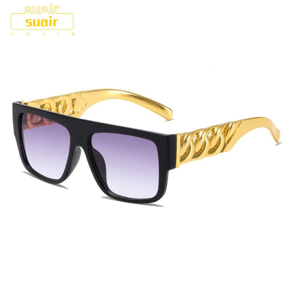 แว่นกันแดด SUAIR Punk เฉดสีดํา สําหรับเดินทางและขับรถ ป้องกัน UV แฟชั่นถนน