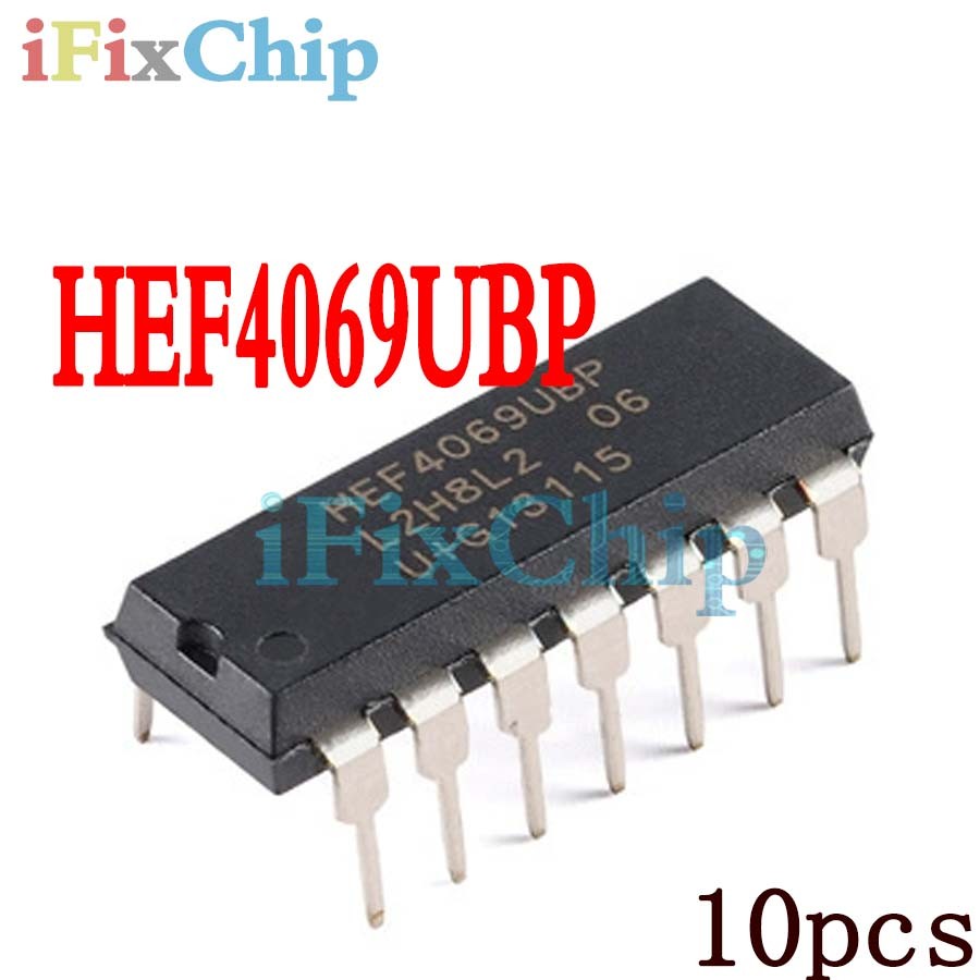 10PCS ยี่ห้อใหม่ HEF4069UBP HEF4069 DIP14 HEF4069BP