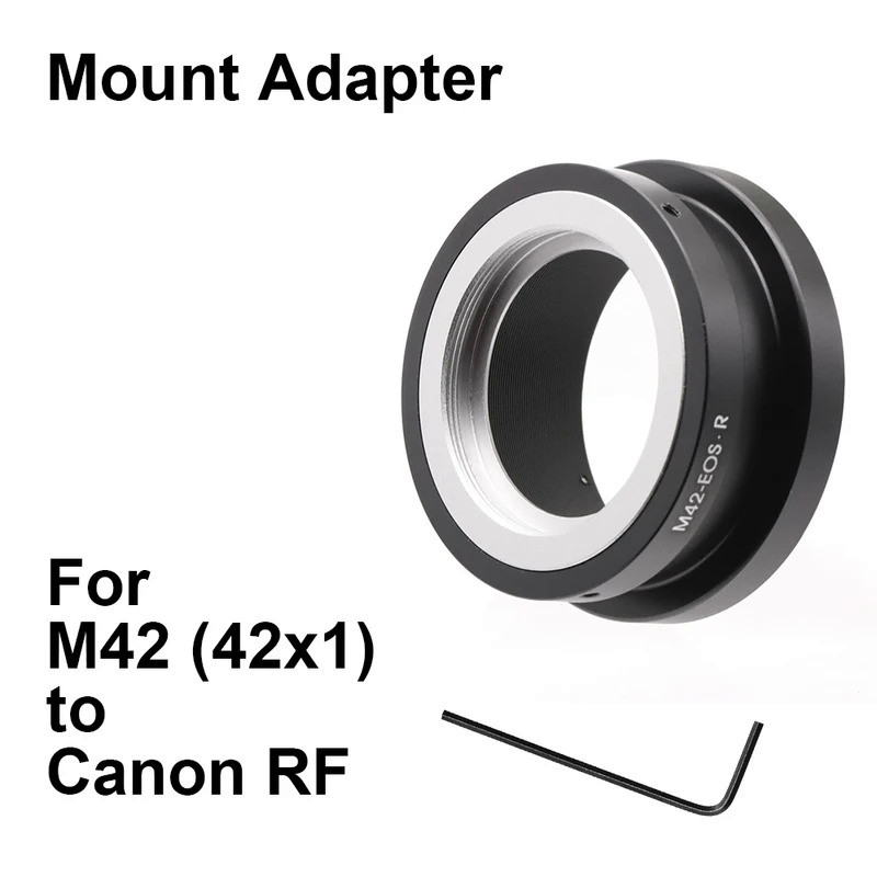 M42-RF For M42 (42x1) lens - Canon RF Mount Adapter Ring M42-EOSR M42-EOS R EOS RF for Canon R3 R5 R