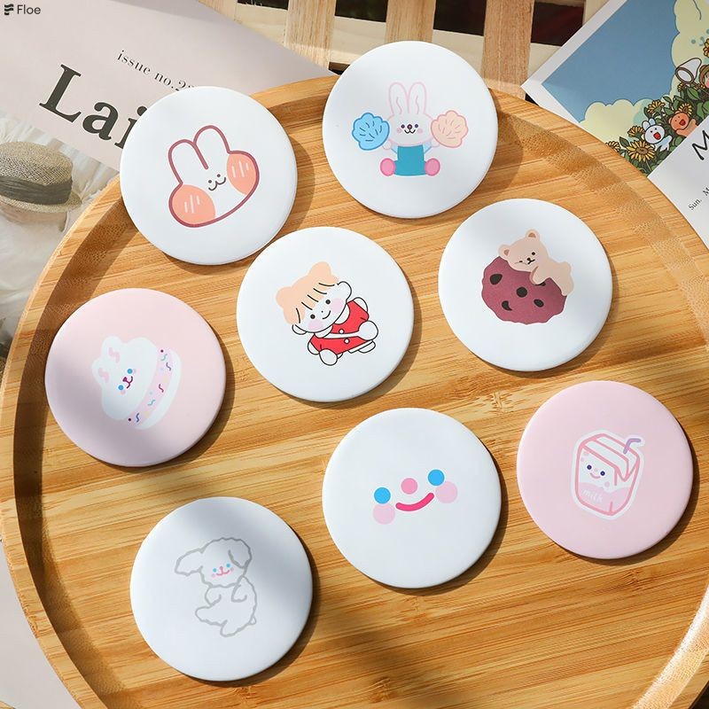 fole1.th Cartoon Portable Mirror สีสันน่ารัก Portable Mirror Girl Makeup Mirror-FE