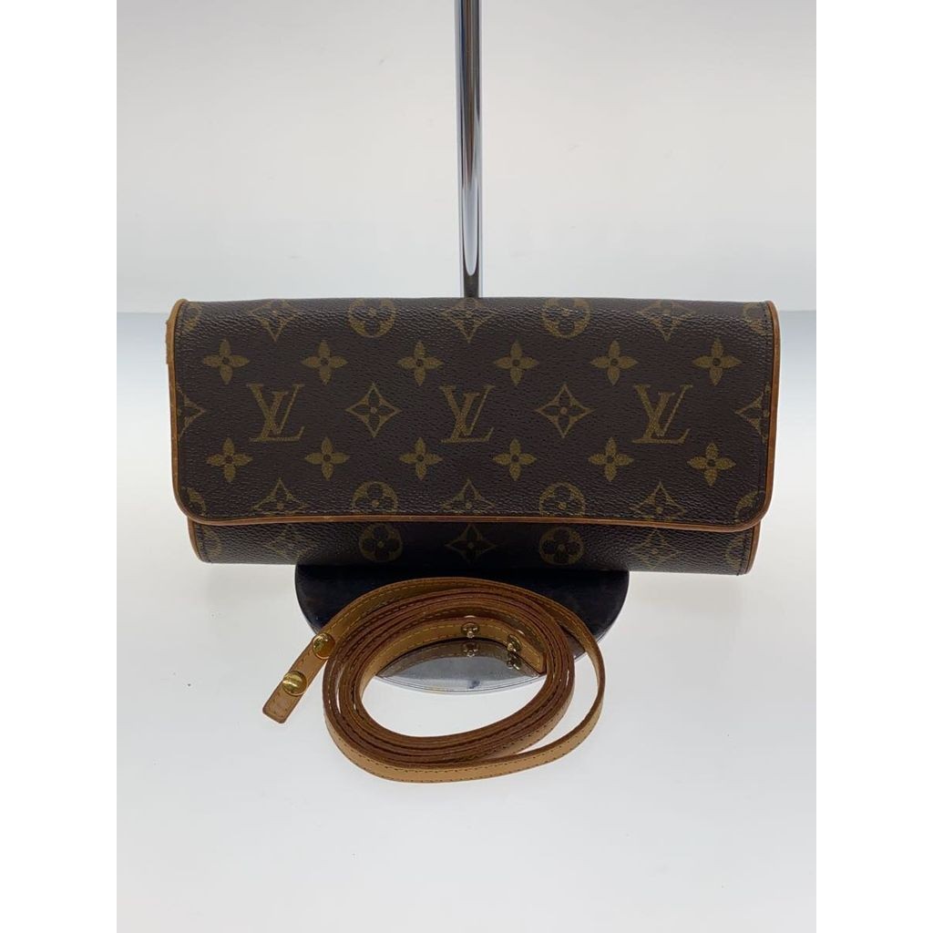 LOUIS VUITTON Shoulder Bag Pochette Twin GM_Monogram Canvas_BRW PVC BRW Total Pattern Direct from Ja