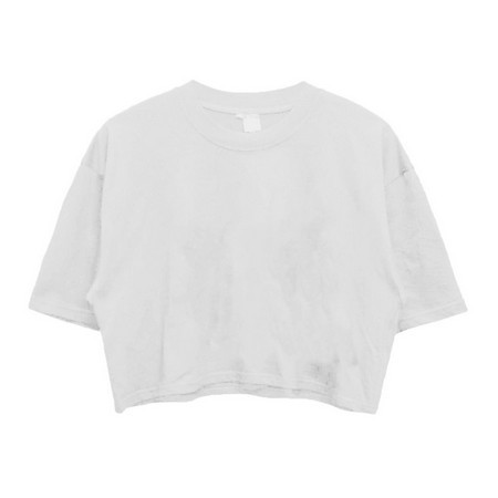 MOUDAH PLAIN CROP TOP สําหรับผู้หญิง / PLAIN CROP / ผู้หญิง CROP / COOL OVERSIZE CROP TOP