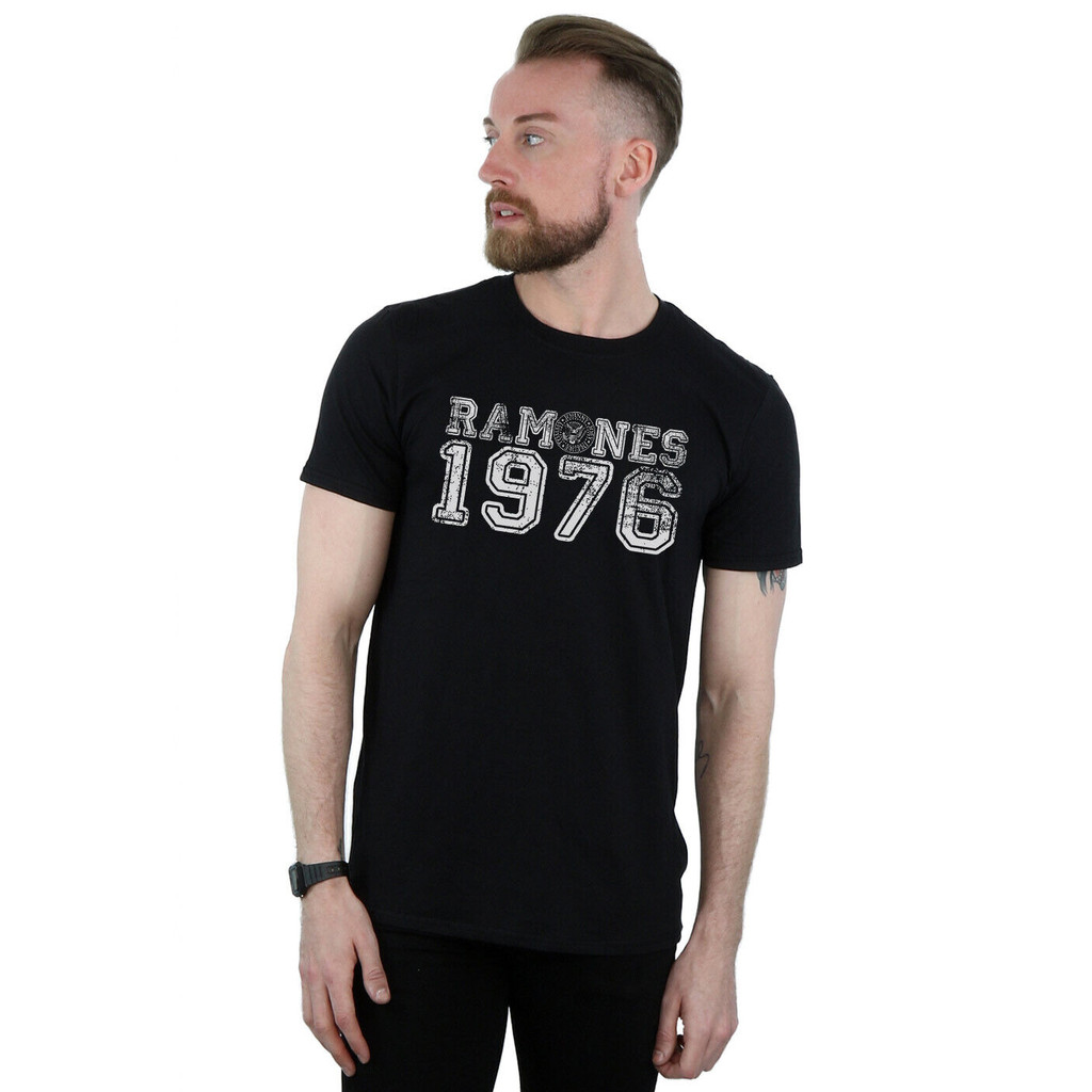 เสื้อยืดโลโก้ Ramones Mens 1976