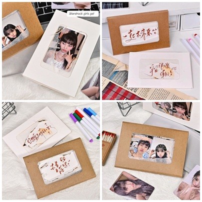 Ins ข้อความ Burn Card DIY Video Prop ของขวัญการ์ดอวยพร