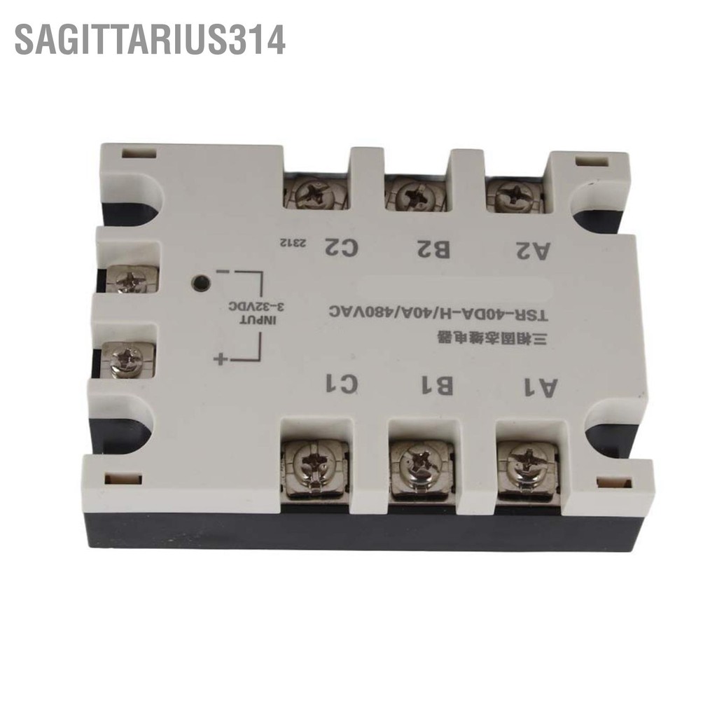 Sagittarius314 40A Three Phase SSR Input Solid State Relay TSR‑40DA H