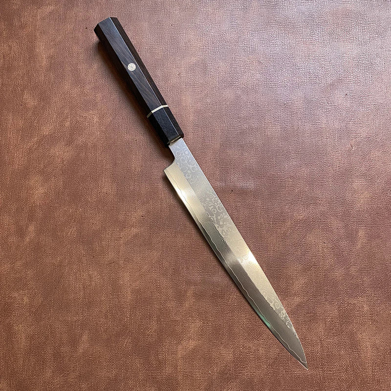 Sashimi Knife Single-edged Blade Damascus VG10 Steel Sharp Chef Cleaver Meat Slicing Sushi Japanese 