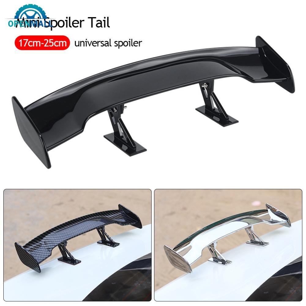 OML 1 PC Universal Car Mini Tail Wing คาร์บอนไฟเบอร์ดู Mini Modified Tail Wings รุ่น Auto ด้านหลังสปอยเลอร์ตกแต่งรถอุปกรณ์เสริม