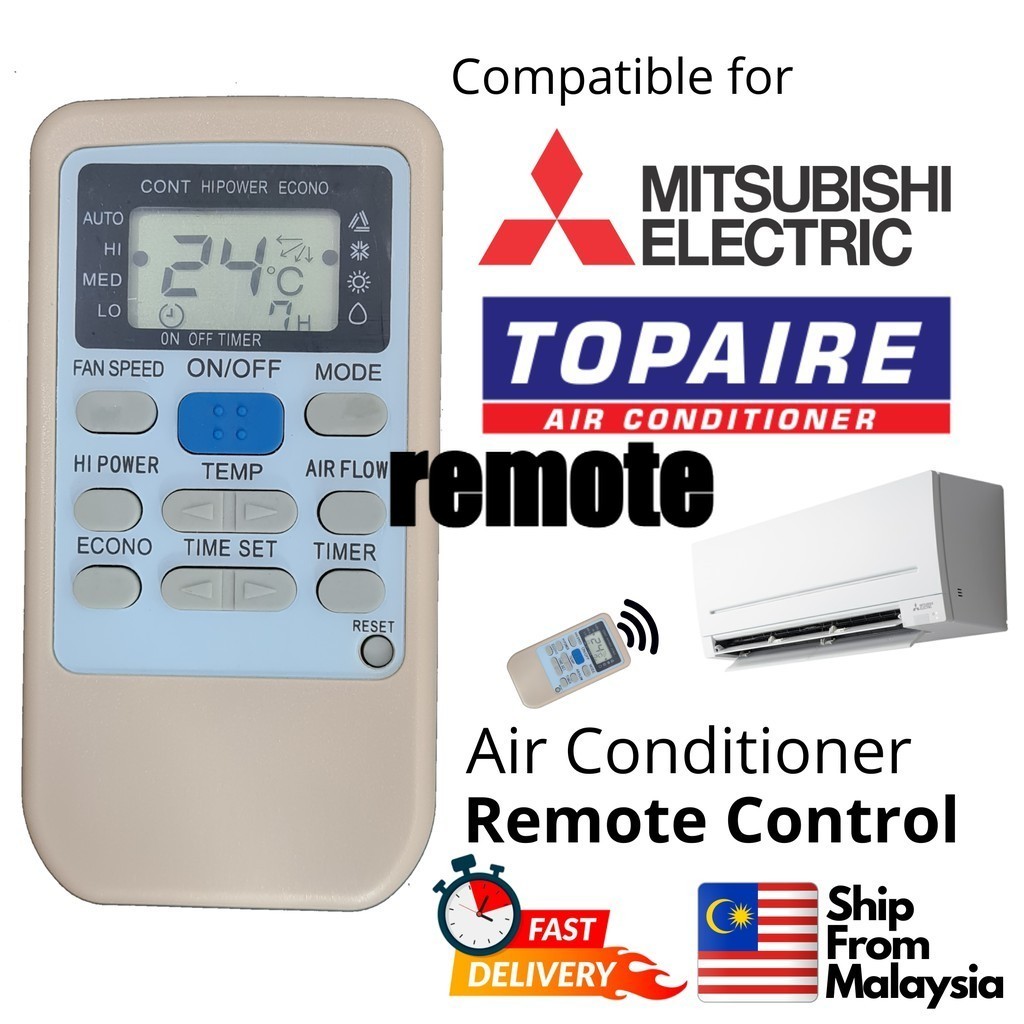 Mitsubishi Topaire RKS502A502A-M RKS502A503 รีโมทคอนโทรลเครื่องปรับอากาศเครื่องปรับอากาศ heavy indus