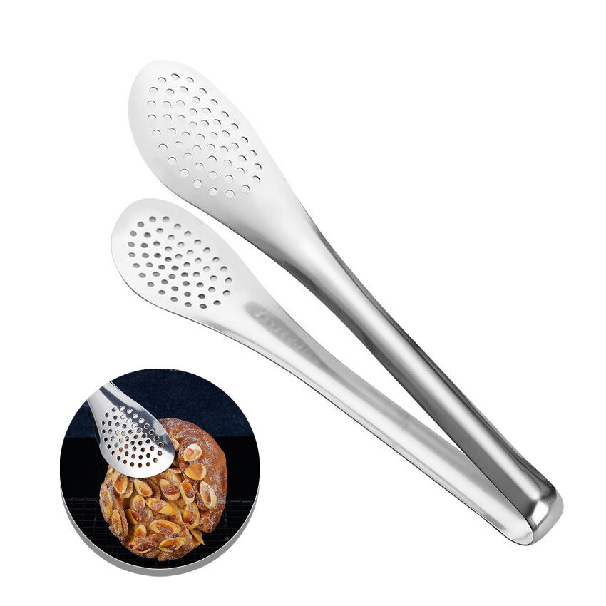 UTENSILS 7/9/12/14นิ้ว เครื่องมือย่างอเนกประสงค์สำหรับสแตนเลสที่คีบบาร์บีคิวคลิปสลัดอาหารที่คีบอาหารสำหรับเสิร์ฟที่คีบบุ - รูปที่ 7