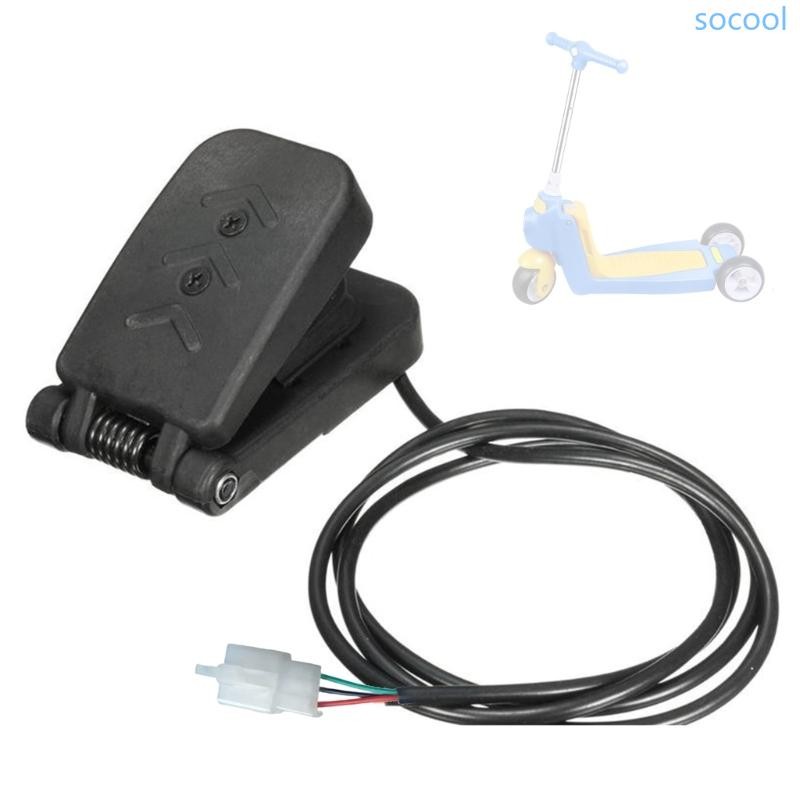 Soc* Go Kart จักรยานไฟฟ้าสกู๊ตเตอร์เบรคเท้าเหยียบคันเร่ง Ebike รถสามล้อไฟฟ้า Accelerator เหยียบควบคุ