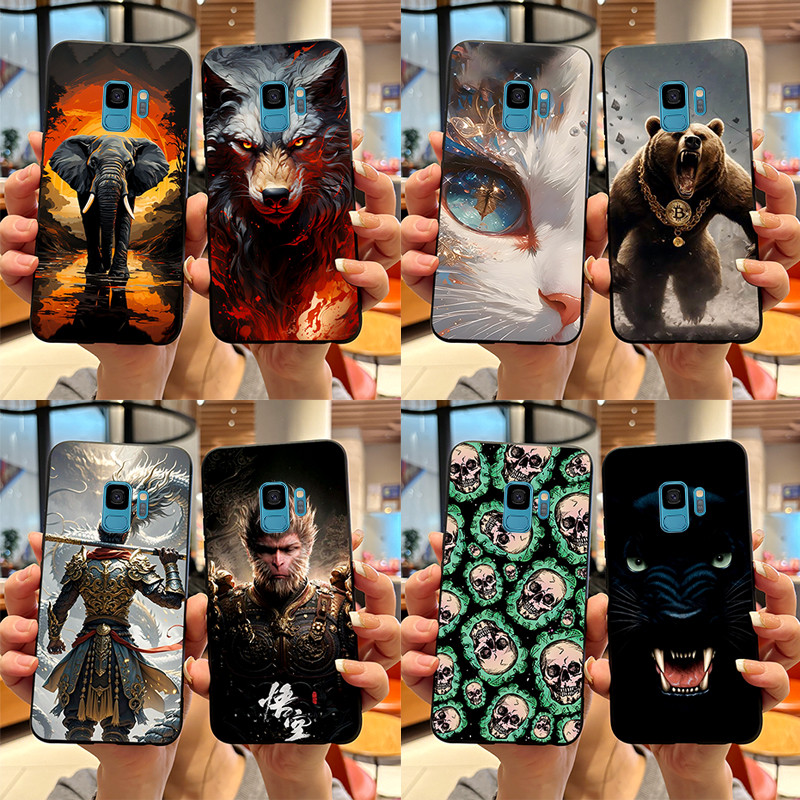 สําหรับ Samsung Galaxy S9 SM-G960F / S9 + SM-G965F กรณีหรูหรา Black Myth Wukong ทาสีซิลิโคนนุ่มปกหลัง SamsungS9 S 9 Plus ปลอก