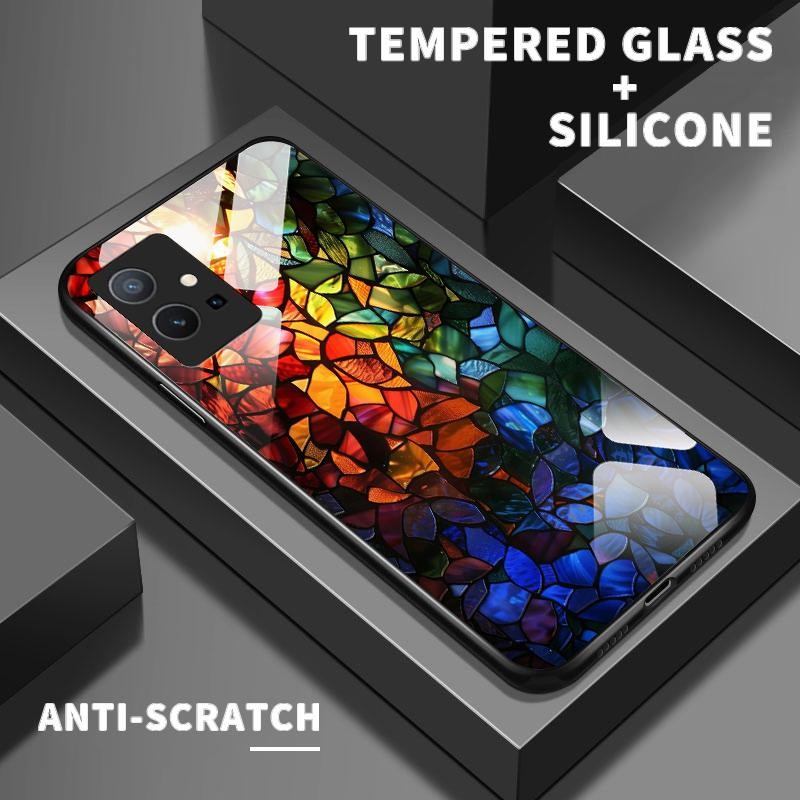 เหมาะสำหรับ VIVO Y75 5G Y75 4G Y75S Y72 Y73 Y76 Y7s Y85 Y89 กรณีโทรศัพท์ที่ดูดีเคส Artistic Color Gl