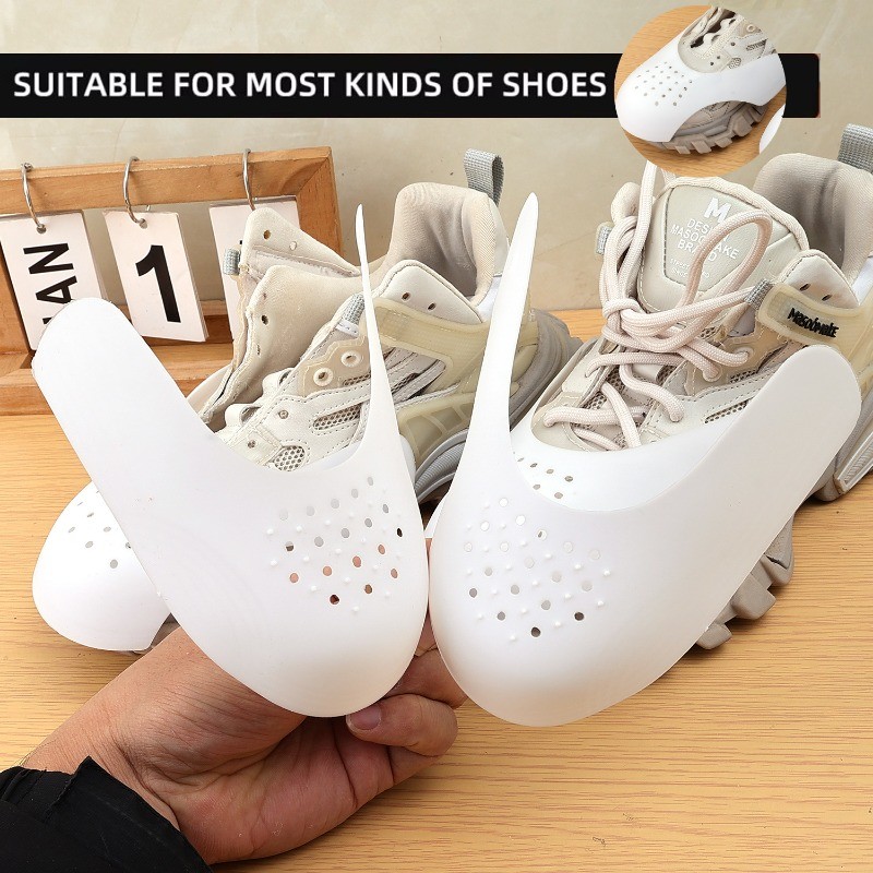 Anti-cease Shoe Shield - Toe Cap Sturdy Holder - Breathable, สบาย - อุปกรณ์รองเท้า - ชุดดูแลป้องกันการบีบนิ้วเท้า - Anti Wrinkle Upper Support Extender