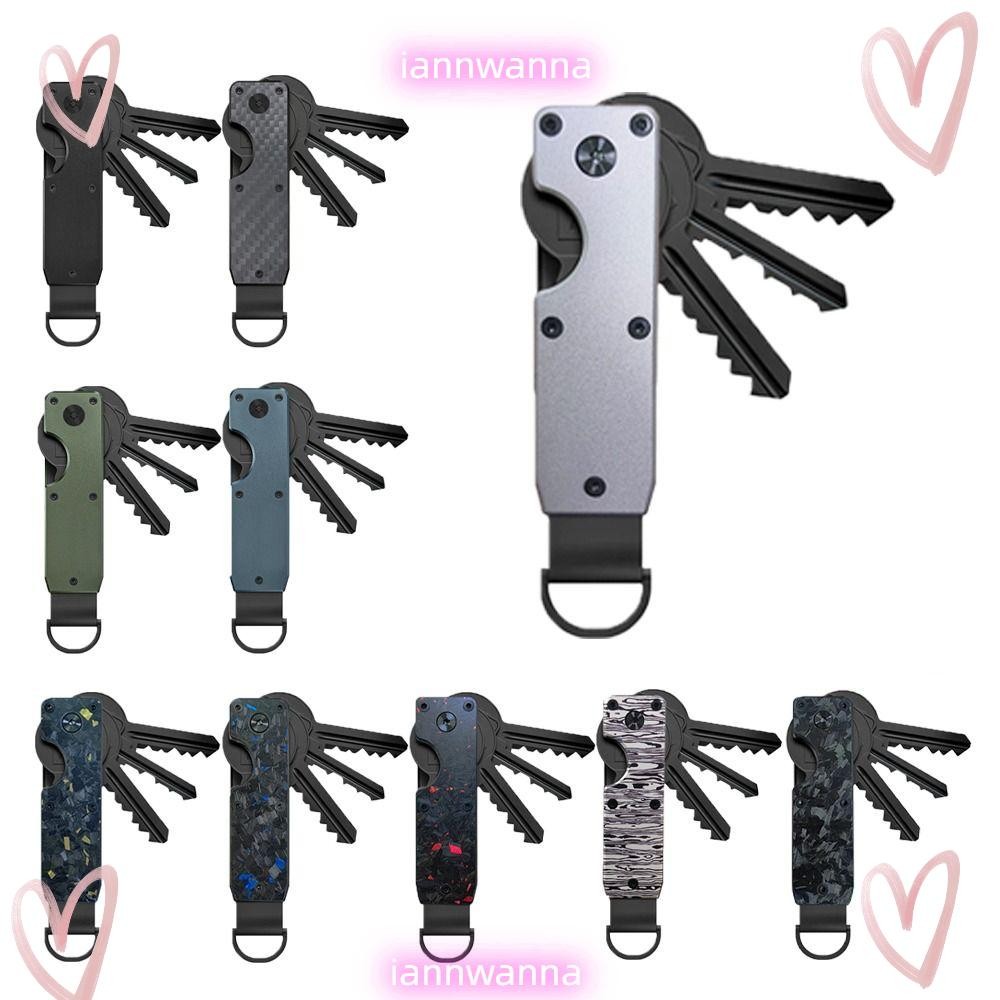 Iannwana Key Organizer, Minimalist พร้อมไขควง Key Holder, Smart Holds 2-6 Keys Metal Keys Bag for Ke
