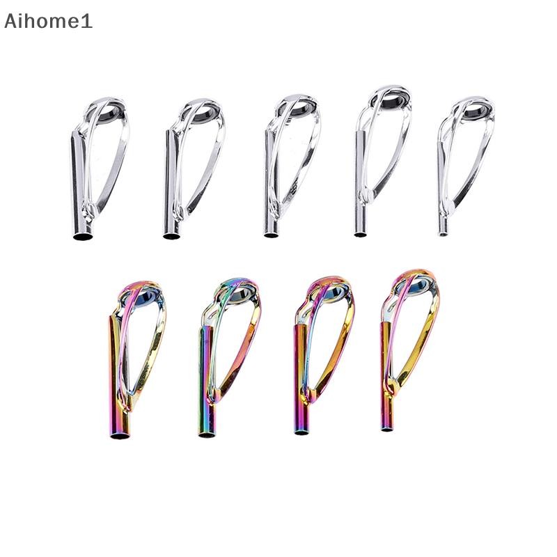 Aiho 1 ชิ้น Sliver/Rain Top Tip Guide แหวนฟรี Tangle สําหรับ Spinning Fishing Rod n