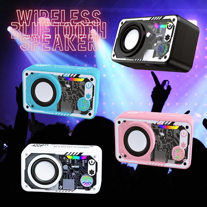 【จัดส่งในพื้นที่】ลำโพงบลูทูธ V1 พอร์ตซีเรียล TWS บลูทูธ 5.3 รองรับ USB TF ลำโพงบลูทูธพกพา ลำโพงมินิ 