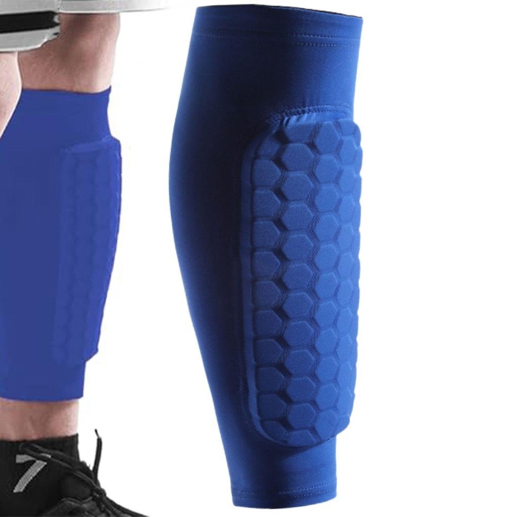 Shinbang Protector 2.0 | Shindefender Calf Compression Sleeve with Honeycomb Pads | Football Shin Guards for Kids, Youth, Adult