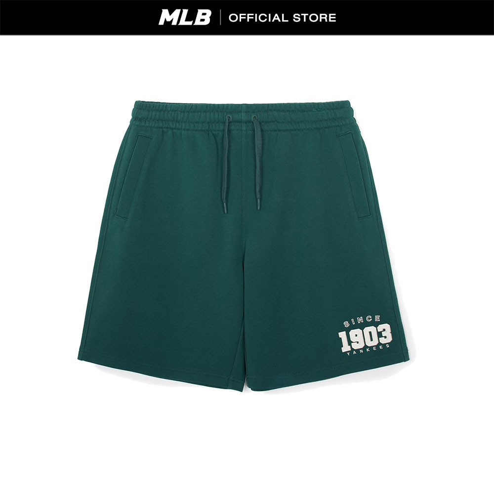 MLB กางเกงขาสั้น ยูนิเซ็กส์ Varsity รุ่น 3ASPV0144 50GND สีเขียวเข้ม