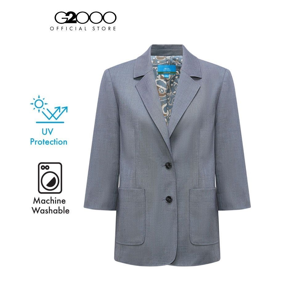 G2000 เสื้อสูทสำหรับผู้หญิง ทรง Relaxed Fit รุ่น 4121205573 BLUE