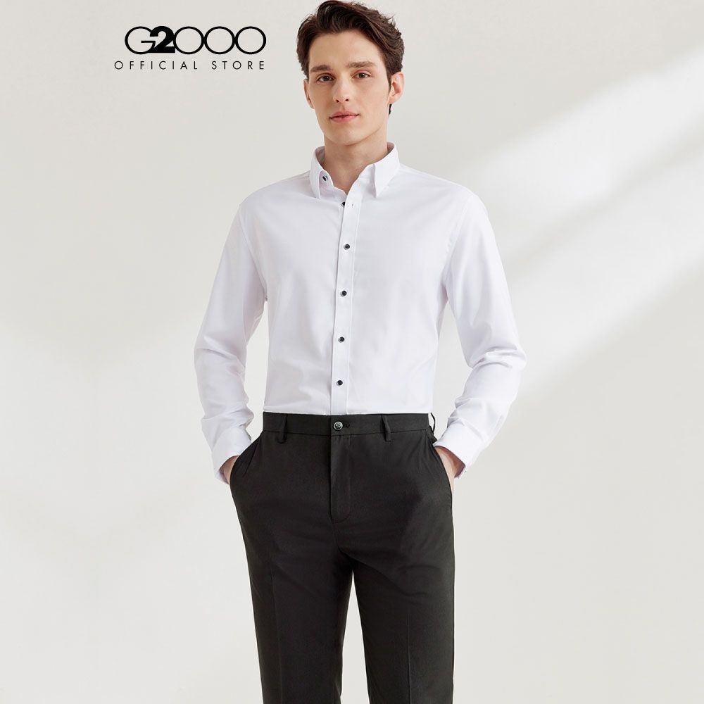 G2000 เสื้อเชิ้ตแขนยาวแบบทางการสำหรับผู้ชาย ทรง Smart Fit รุ่น 4112360200 WHITE