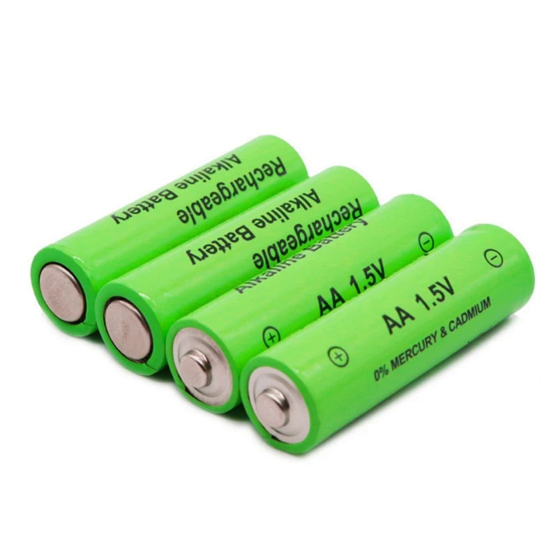 Reliable Rechargeable AA Batteries Alkaline Batteries Sustainable Energy Source for Cameras Remotes 