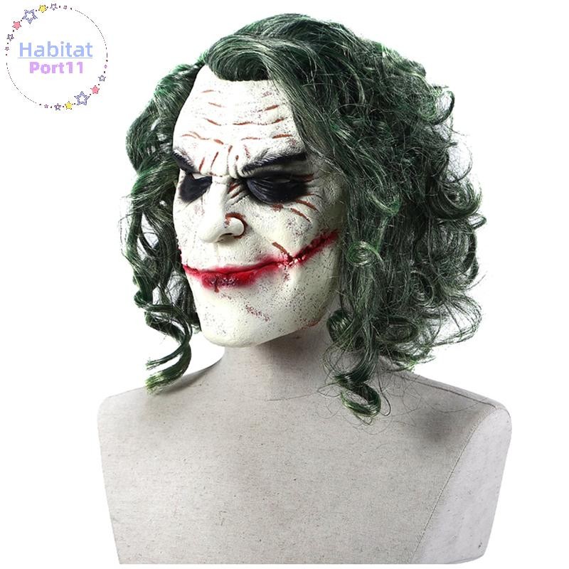 HabitatPort ฮาโลวีนคอสเพลย์สยองขวัญน่ากลัว Clown หน้ากากผมสีเขียว th ราคา ถูกที่สุด ดีลบีเคเค แกลเลอรีภาพที่ 9