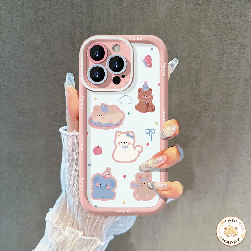 เคส Infinix Smart 8 5 7 6 Tecno Spark GO 20 10 Hot 40i 10 30i 30 11 12 9 Play Note 30 40 จุดกลมสี ลูกสุนัขลูกแมวน่ารัก โ - รูปที่ 4