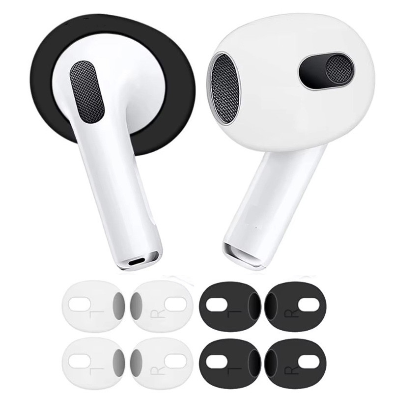 เคล็ดลับหู For AirPods 3 หูฟังไร้สายซิลิโคนกันลื่นหูฟังฝาครอบกันฝุ่นแผ่นรองหูฟัง For AirPods 3 อุปกรณ์เสริม
